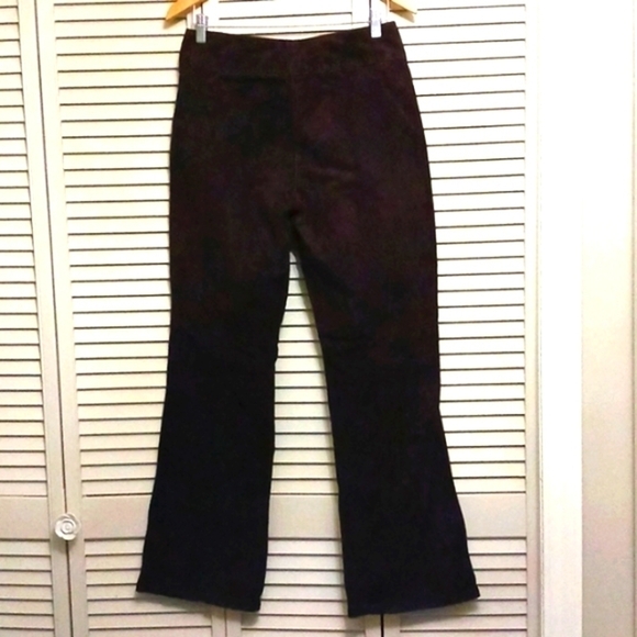VINTAGE Skotts Suede Genuine Suede Leather Bootcut Flare pants, Size 8 - Picture 5 of 13
